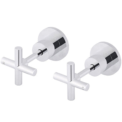 Meir Twin Cross Handles For Wall Mounted Valves, Without Body MW08JL-C_1