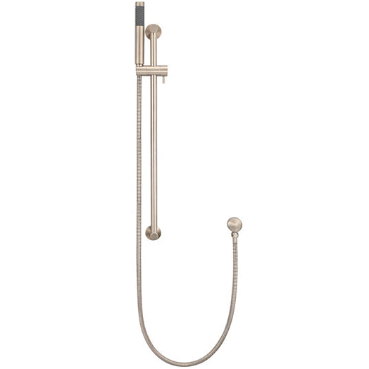 Meir Round Sliding Rail Kit With Single Spray Handset & Elbow Outlet Champagne MZ0402-R-CH_1