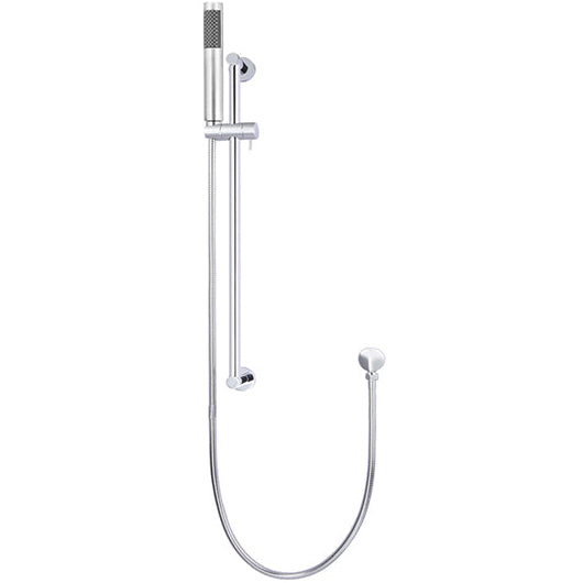 Meir Round Sliding Rail Kit With Single Spray Handset & Elbow Outlet Chrome MZ0402-R-C_2