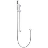 Meir Round Sliding Rail Kit With Single Spray Handset & Elbow Outlet Chrome MZ0402-R-C_2