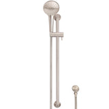 Meir Round Sliding Rail Kit With Three Spray Handset & Elbow Outlet - Champagne MZ04BN-SET-CH_1
