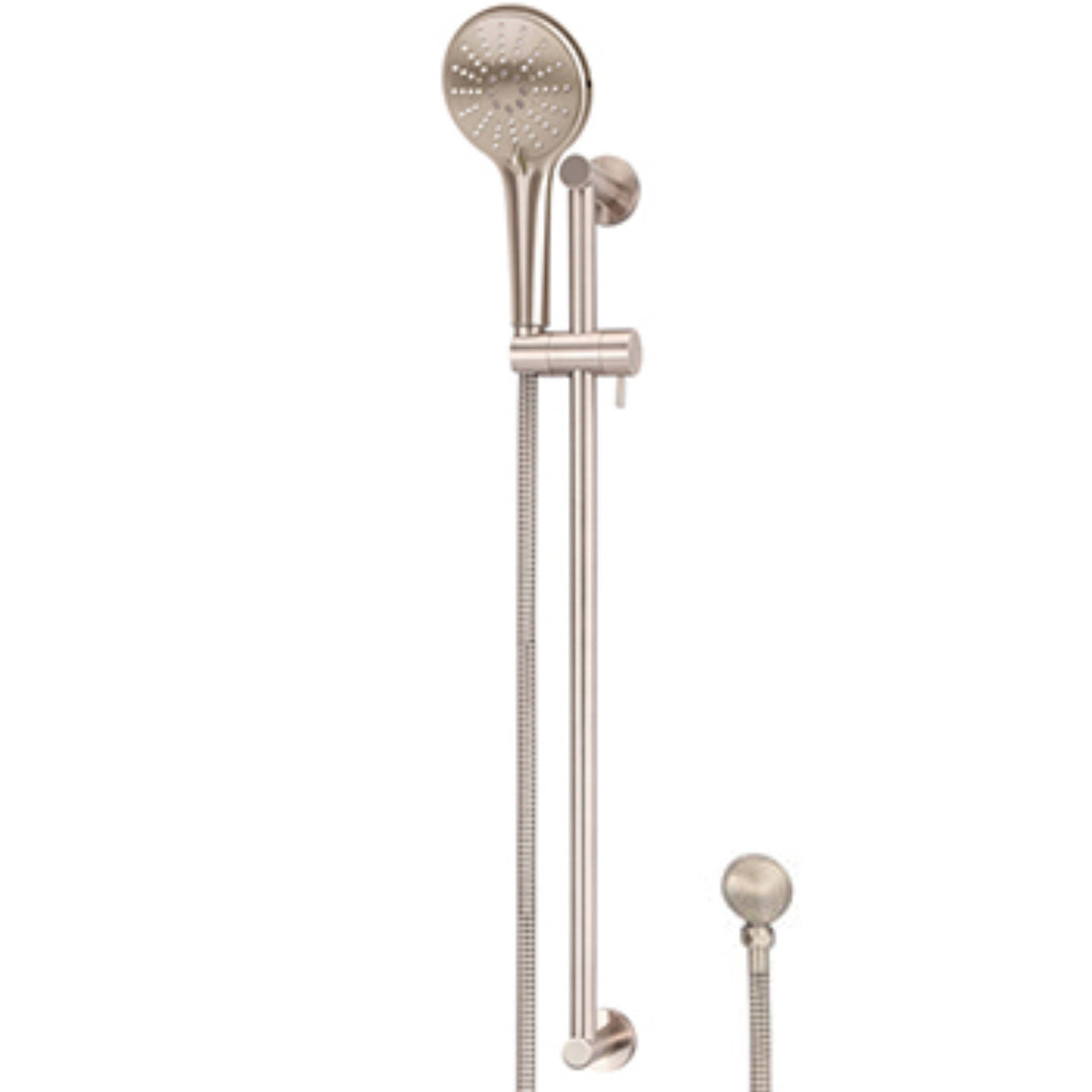 Meir Round Sliding Rail Kit With Three Spray Handset & Elbow Outlet - Champagne MZ04BN-SET-CH_2