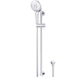 Meir Round Sliding Rail Kit With Three Spray Handset & Elbow Outlet - Chrome MZ04BN-SET-C_2