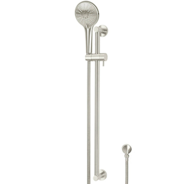 Meir Round Sliding Rail Kit With Three Spray Handset & Elbow Outlet - Brushed Nickel MZ04BN-SET-PVDBN_2