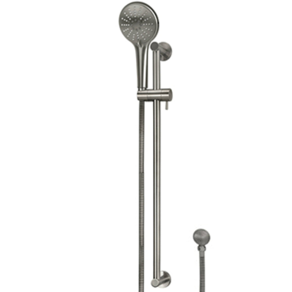 Meir Round Sliding Rail Kit With Three Spray Handset & Elbow Outlet - Shadow MZ04BN-SET-PVDGM_2