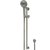 Meir Round Sliding Rail Kit With Three Spray Handset & Elbow Outlet - Shadow MZ04BN-SET-PVDGM_2