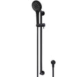 Meir Round Sliding Rail Kit With Three Spray Handset & Elbow Outlet - Matt Black MZ04BN-SET_2