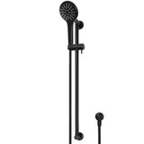 Meir Round Sliding Rail Kit With Three Spray Handset & Elbow Outlet - Matt Black MZ04BN-SET_2