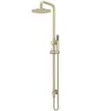 Meir 2 Outlet Round 200mm Rigid Riser Shower Kit With Diverter & Elbow Outlet Tiger Bronze MZ0704-R-PVDBB_1