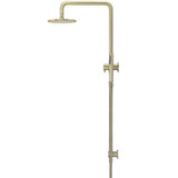 Meir 2 Outlet Round 200mm Rigid Riser Shower Kit With Diverter & Elbow Outlet Tiger Bronze MZ0704-R-PVDBB_3