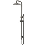 Meir 2 Outlet Round 200mm Rigid Riser Shower Kit With Diverter & Elbow Outlet Shadow MZ0704-R-PVDGM_1