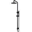 Meir 2 Outlet Round 200mm Rigid Riser Shower Kit With Diverter & Elbow Outlet Matt Black MZ0704-R_1