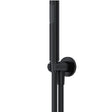 Meir Round Elbow Outlet with Holder, Hose & Handset Matt Black MZ08-R_1