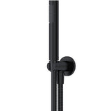Meir Round Elbow Outlet with Holder, Hose & Handset Matt Black MZ08-R_1