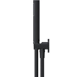 Meir Round Elbow Outlet with Holder, Hose & Handset Matt Black MZ08-R_3