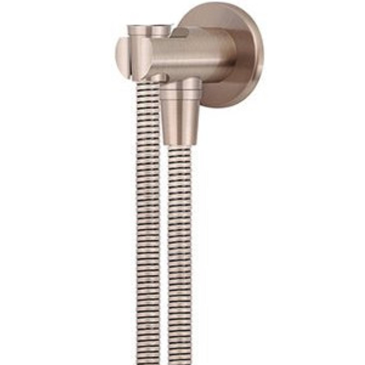 Meir Round Elbow Outlet with Holder, Hose, without Handset Champagne MZ08B-CH_1
