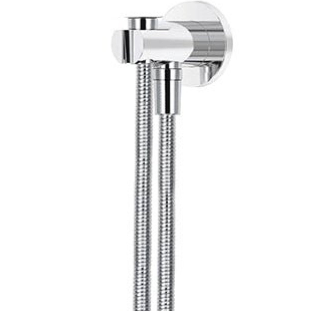 Meir Round Elbow Outlet with Holder, Hose, without Handset Chrome MZ08B-C_1