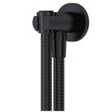 Meir Round Elbow Outlet with Holder, Hose, without Handset Matt Black MZ08B_1