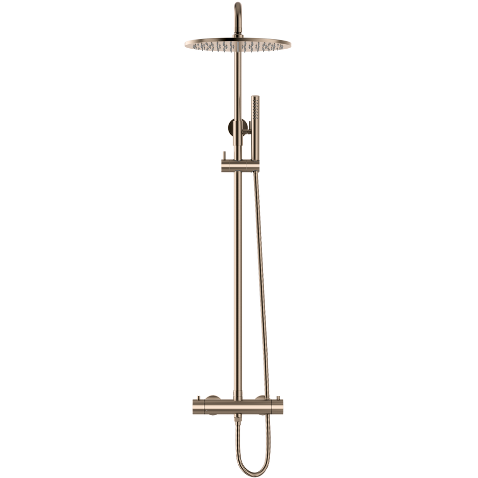 Meir Round 2 Outlet Exposed Thermostatic Shower Set Champagne MZT01N-CH_2