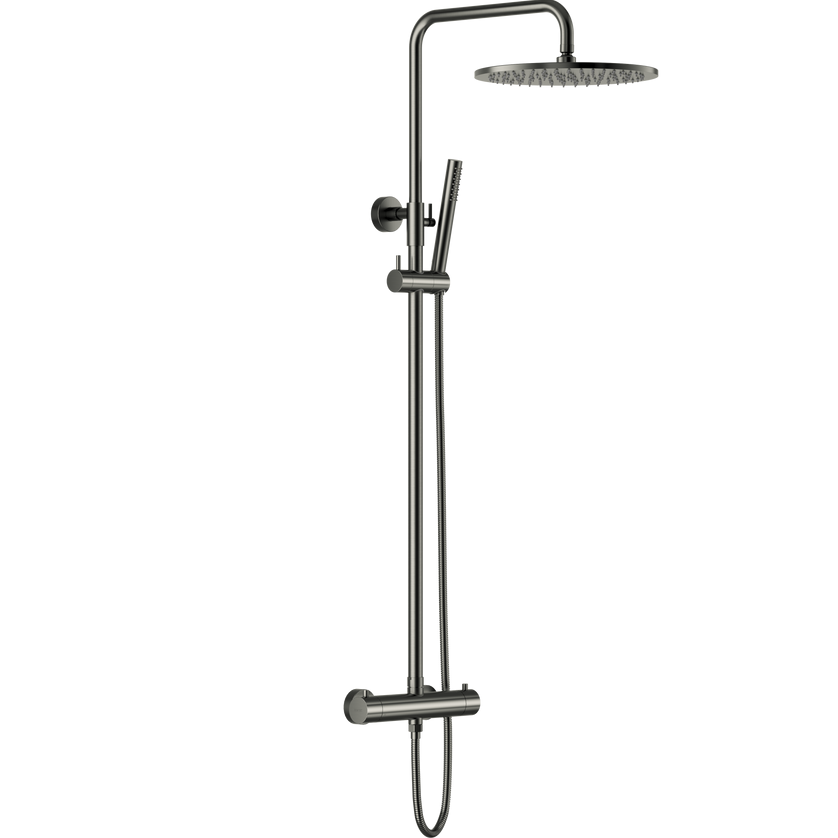 Meir Round 2 Outlet Exposed Thermostatic Shower Set Shadow MZT01N-PVDGM_1