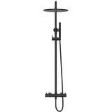 Meir Round 2 Outlet Exposed Thermostatic Shower Set Matt Black MZT01N_2