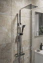 Ellsi Marilia Square 2 Outlet Exposed Thermostatic Shower Set Chrome SK-04-CH LS