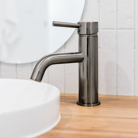 Meir Curved Mono Basin Mixer Tap Shadow MB03-PVDGM LS