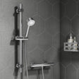 Ellsi Mist Thermostatic Bar Valve & 2-Spray Sliding Rail Shower Set Chrome SK-09-CH LS1