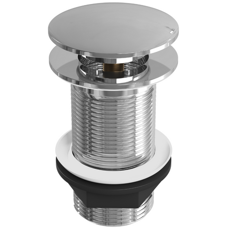 Ellsi Mushroom Push Button Click Clack Basin Waste Chrome - Unslotted MNW002CH