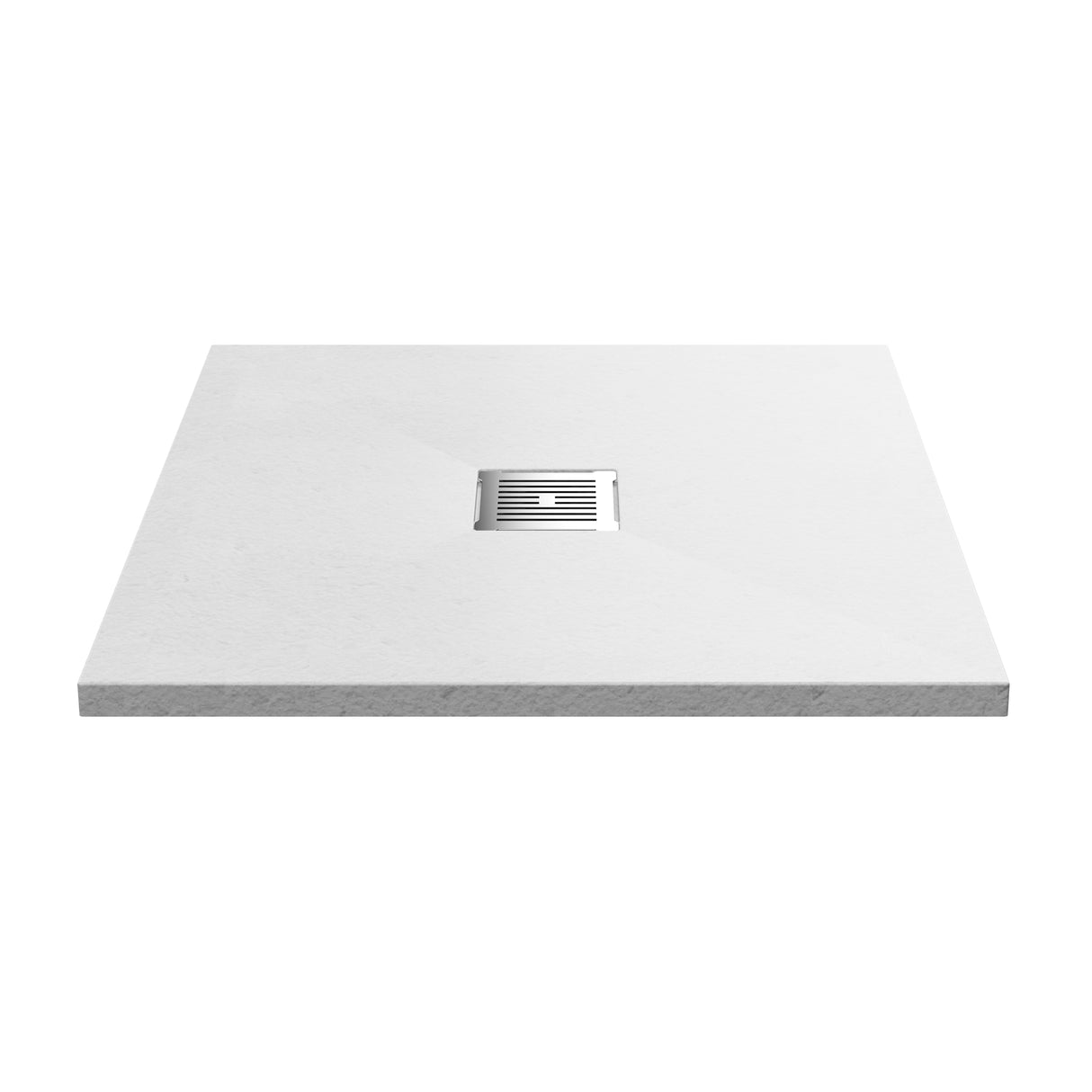 Nuie Slimline Square Shower Tray White Slate NLT61006