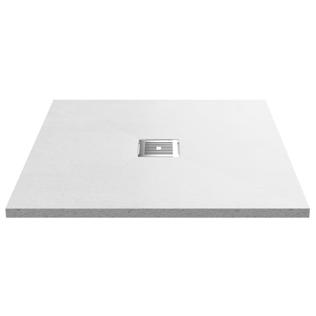 Nuie Slimline Square Shower Tray White Slate NLT61010