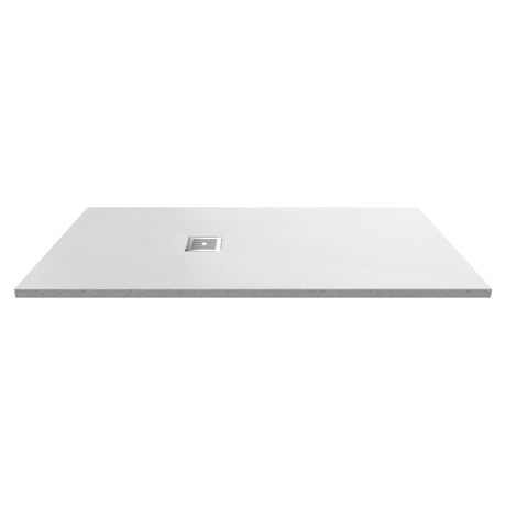 Nuie Slimline Rectangular Shower Tray White Slate NLT61053