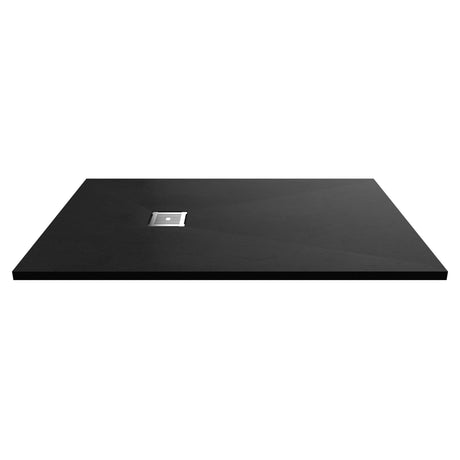Nuie Slimline Rectangular Shower Tray Black Slate NLT91034