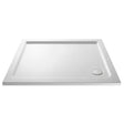 Nuie Pearlstone Rectangular Shower Tray Gloss White NTP007