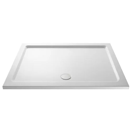 Nuie Pearlstone Large Rectangular Shower Tray Gloss White NTP051