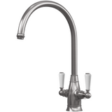 Ellsi Oswald Traditional Twin Lever Kitchen Mixer Tap PEWTER OSW-01-PEW
