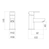 Ellsi Oxford Mono Basin Mixer Tap Chrome OXF-01-CH LD