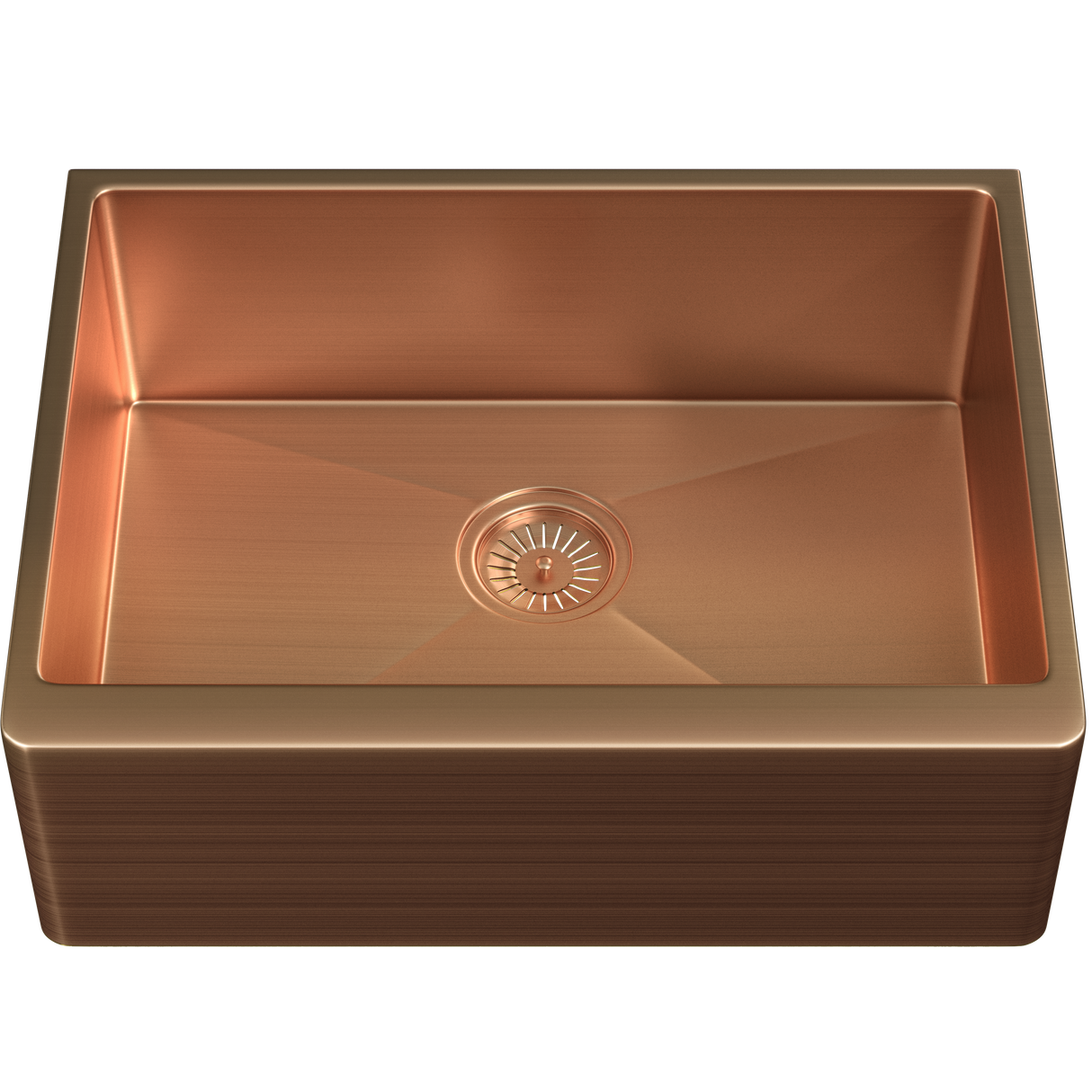 Ellsi Elite 1.0 Bowl Stainless Steel Belfast Kitchen Sink Brushed Copper 600mm x 440mm BRUSHED COPPER PDT-000025