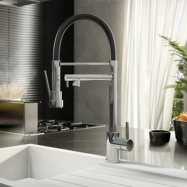 Ellsi Goda Flexi Pull-Out Single Lever Kitchen Mixer Tap CHROME GOD-01-CH LS