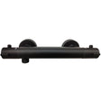 Ellsi Siena Round Exposed Thermostatic Bar Shower Valve Matt Black PDT-000088