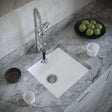Ellsi Comite 1.0 Bowl Composite Undermount Kitchen Sink Matt White 440mm x 440mm MATT WHITE PDT-000095 LS