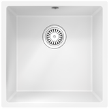 Ellsi Comite 1.0 Bowl Composite Undermount Kitchen Sink Matt White 440mm x 440mm MATT WHITE PDT-000095_1