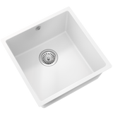 Ellsi Comite 1.0 Bowl Composite Undermount Kitchen Sink Matt White 440mm x 440mm MATT WHITE PDT-000095_2