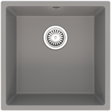 Ellsi Comite 1.0 Bowl Composite Undermount Kitchen Sink Matt Grey 440mm x 440mm MATT GREY PDT-000097_1