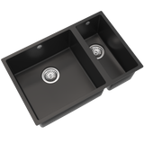 Ellsi Comite 1.5 Bowl Composite Undermount Kitchen Sink Matt Black 670mm x 440mm MATT BLACK PDT-000100_2