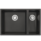 Ellsi Comite 1.5 Bowl Composite Undermount Kitchen Sink Matt Black 670mm x 440mm MATT BLACK PDT-000100_1
