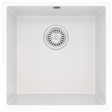 Ellsi Comite 1.0 Bowl Composite Undermount Kitchen Sink Gloss White 440mm x 440mm GLOSS WHITE PDT-000103_1