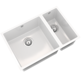 Ellsi Comite 1.5 Bowl Composite Undermount Kitchen Sink Gloss White 670mm x 440mm GLOSS WHITE PDT-000104_2