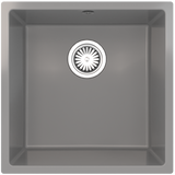 Ellsi Comite 1.0 Bowl Composite Undermount Kitchen Sink Gloss Grey 440mm x 440mm GLOSS GREY PDT-000105_1