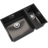 Ellsi Comite 1.5 Bowl Composite Undermount Kitchen Sink Gloss Black 670mm x 440mm GLOSS BLACK PDT-000108_2